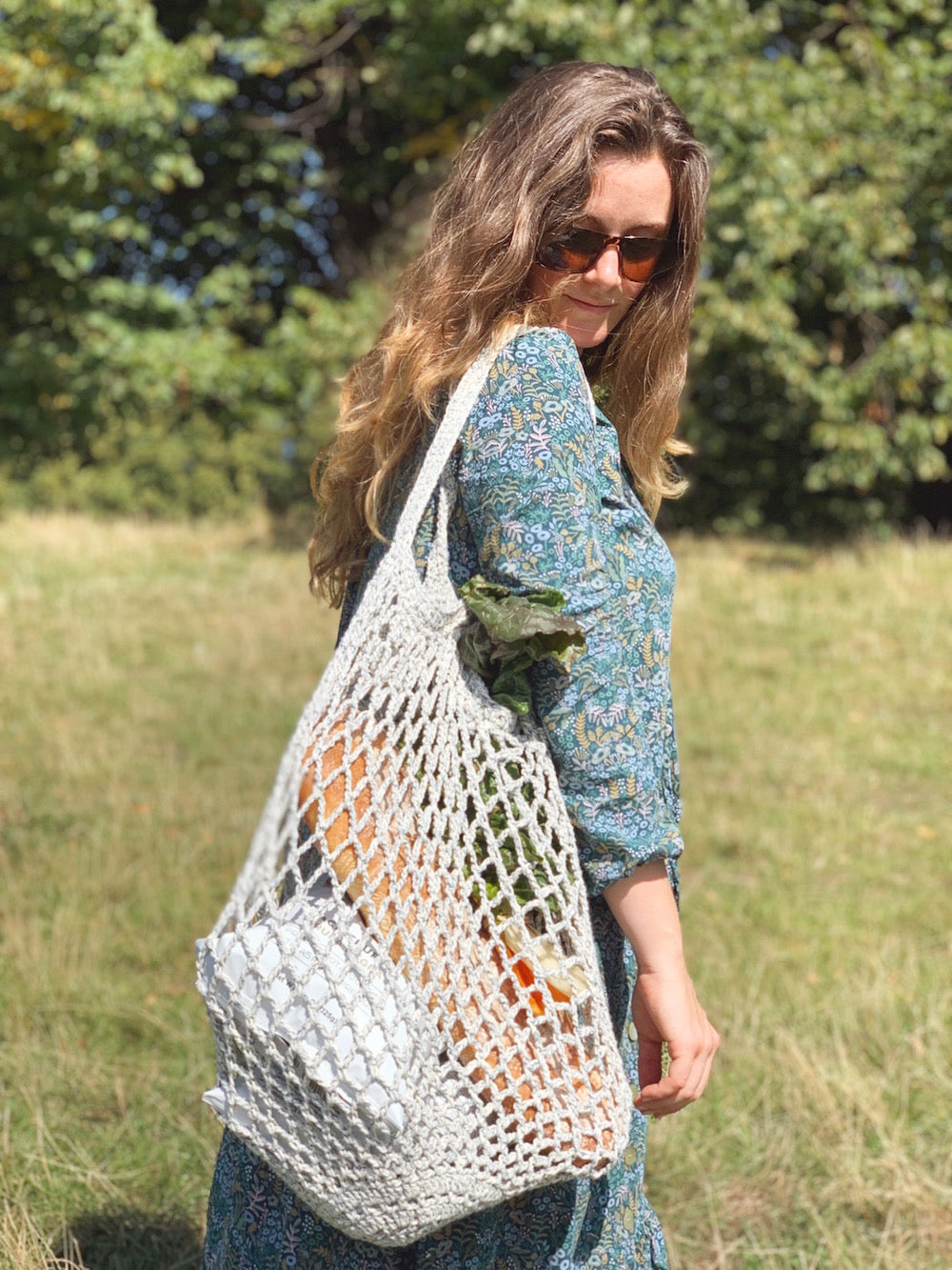 Free crochet pattern - DIY farmers market bag
