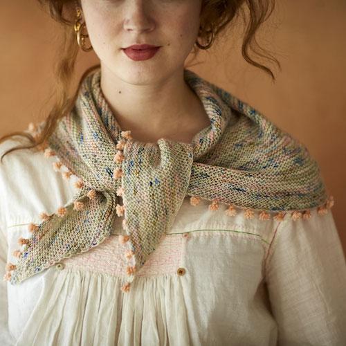 Tiny Tassels Shawlette - Free Pattern PDF — Loop Knitting