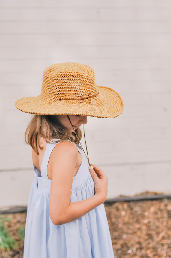 Crochet Pattern / Crochet Sun Hat Pattern / Kids Sun Hat / Crochet Pattern  for Hats / Summer Hat / Cleo Wide Brim Fedora Pattern PDF - Etsy UK
