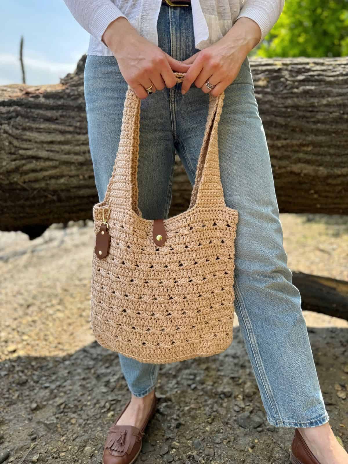 Free Crochet Market Bag Pattern: The Coco Tote | HanJan Crochet