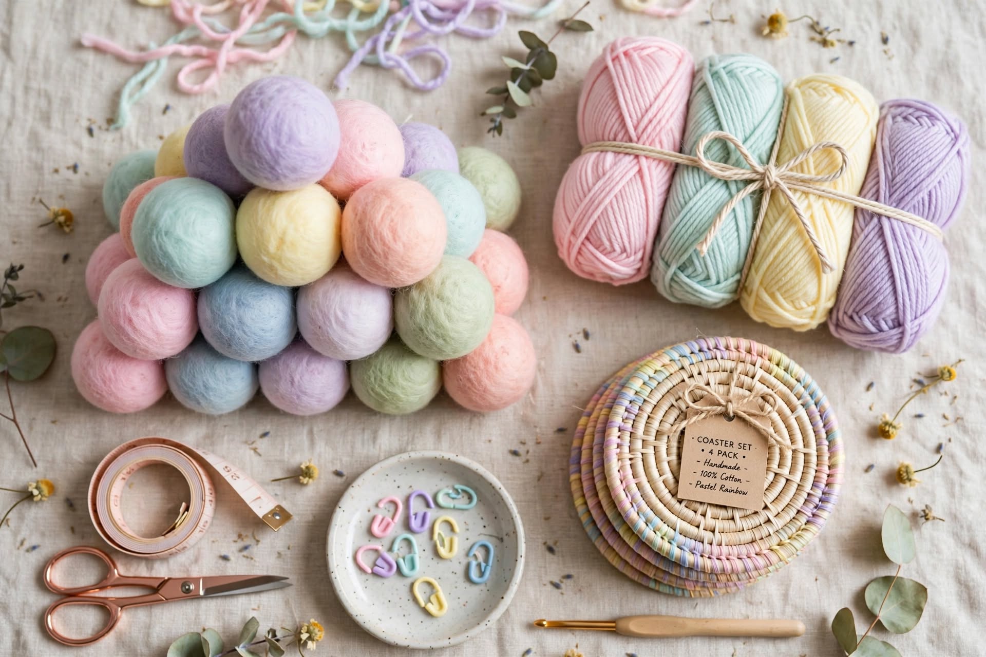 Easy Crochet Coasters: A Beginner Pattern for Leftover Yarn